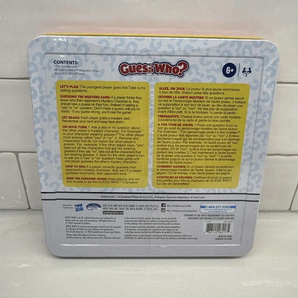 Hasbro GUESS WHO ? Play on The Go Magnetic Original Guessing Game Set Age 6+